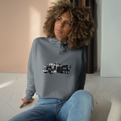 Heavy Tow Truck Women's Crop Hoodie