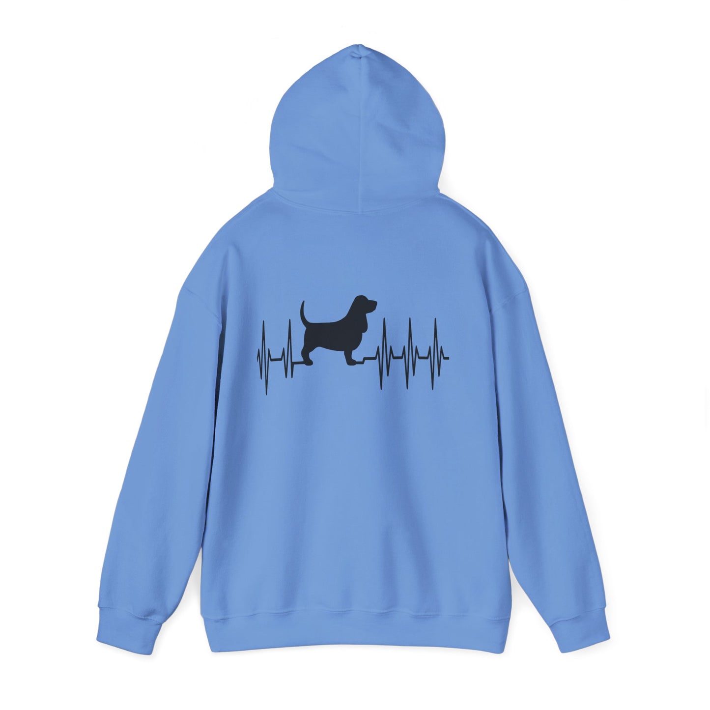 My Heart Beats For Basset Hounds Unisex Hoodie