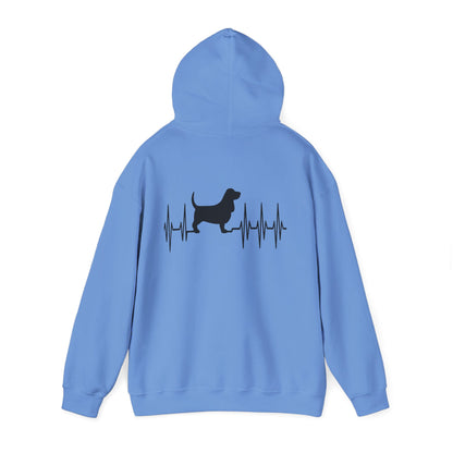 My Heart Beats For Basset Hounds Unisex Hoodie