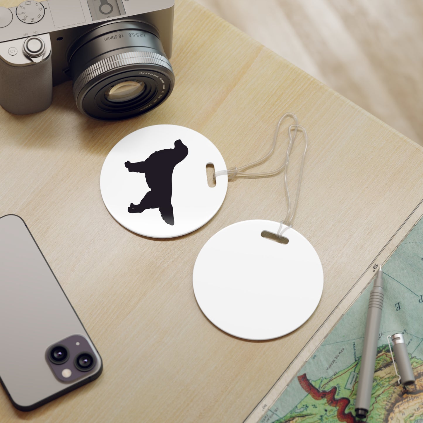 Golden Silhouette Luggage Tag