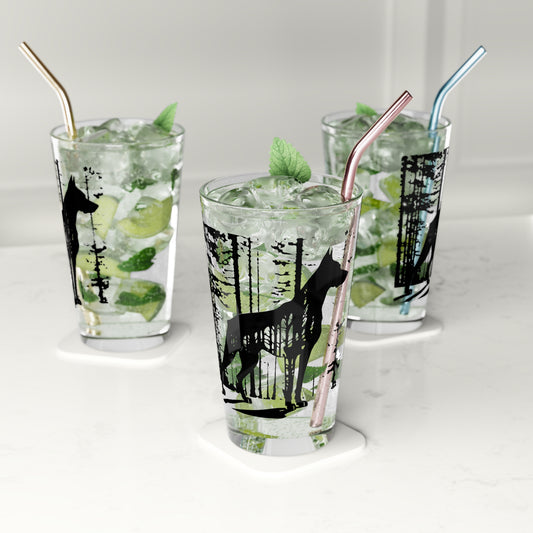 Watchful Eyes Drinking Glass