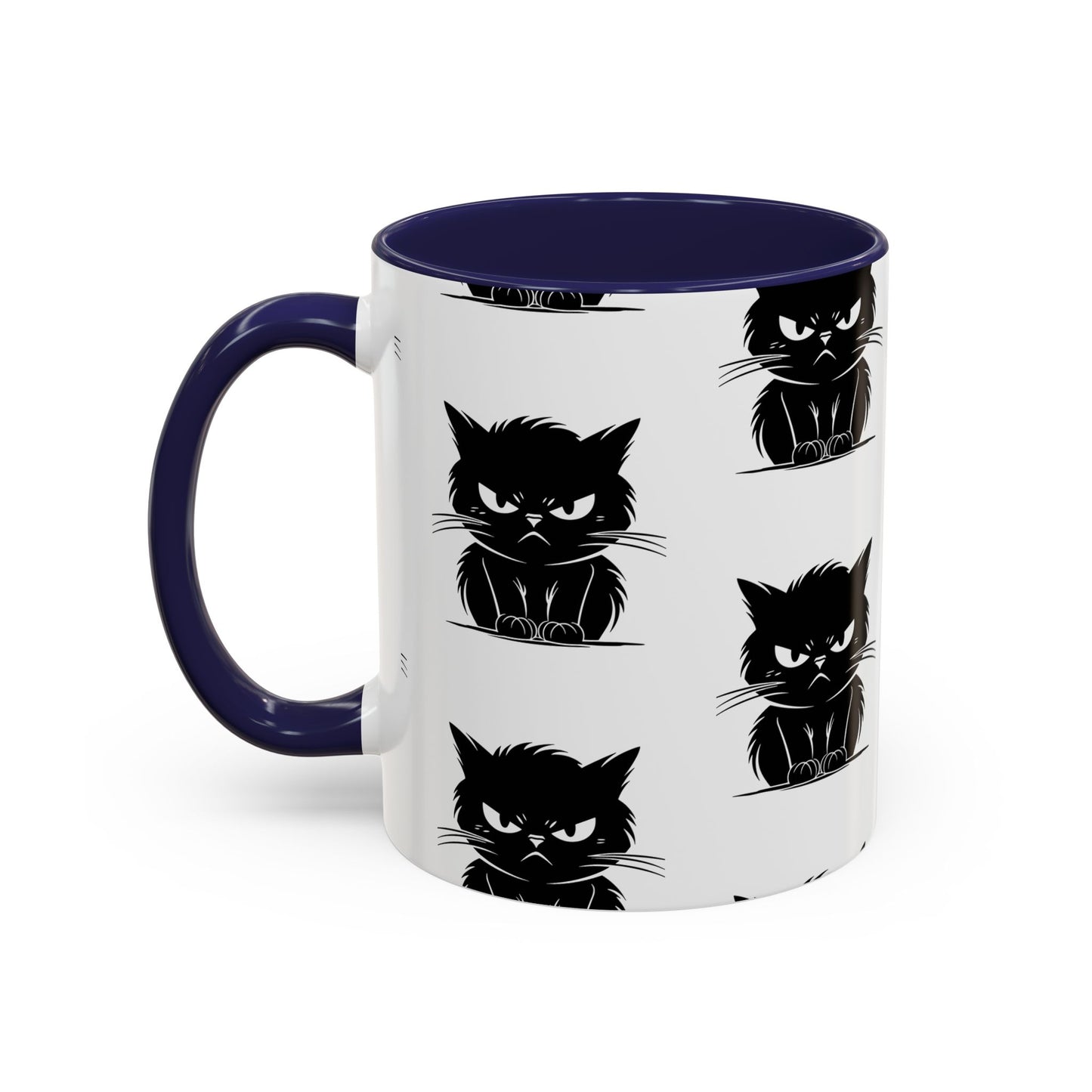 Angry Cat 2-Tone Coffee Mug