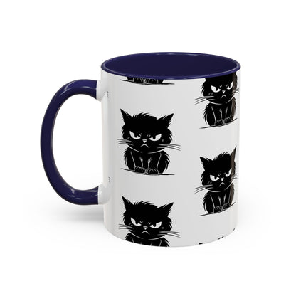 Angry Cat 2-Tone Coffee Mug