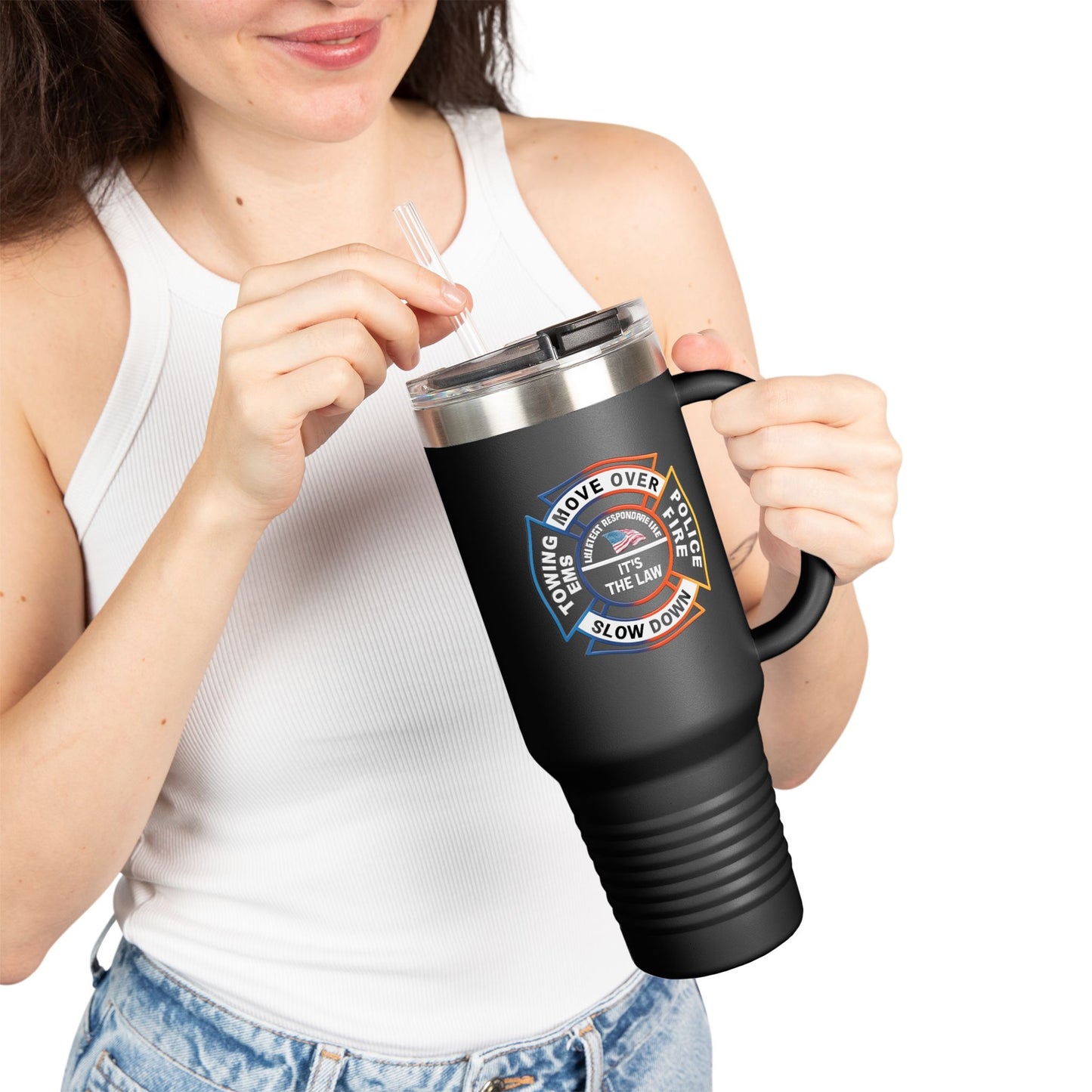 Let First Responders Live Insulated Travel Mug