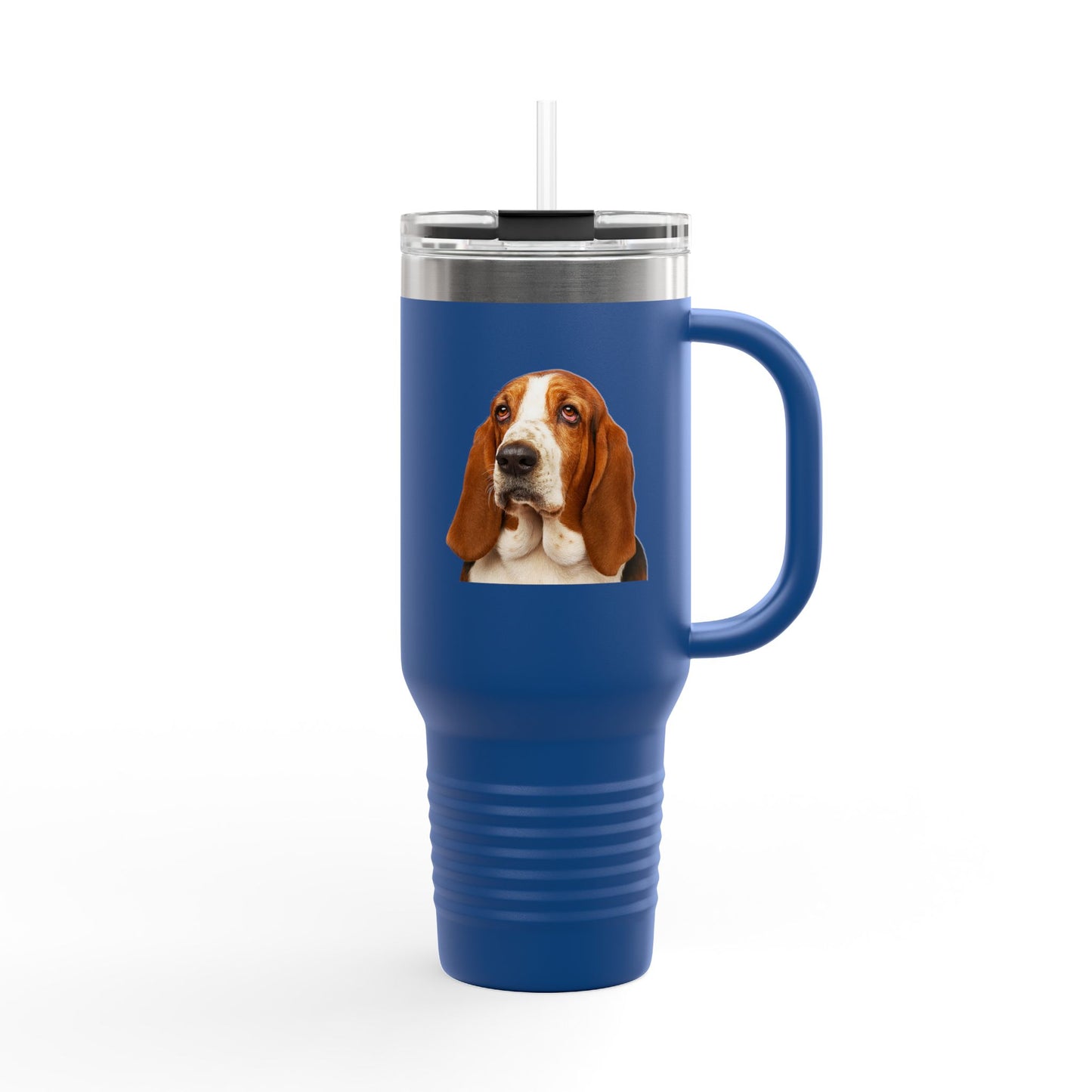 Basset Head Insulated Travel Mug