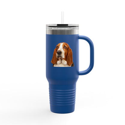 Basset Head Insulated Travel Mug