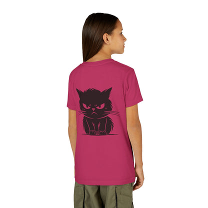 Angry Cat Youth Unisex Short Sleeve Crewneck Tee