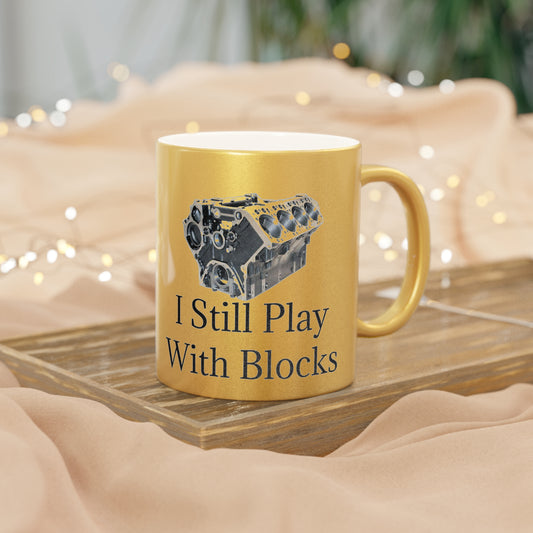 Play With Blocks Metallic Coffee Mug