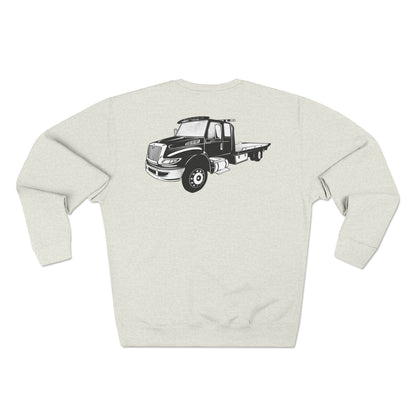 Flatbed Tow Truck Unisex Crewneck Sweatshirt