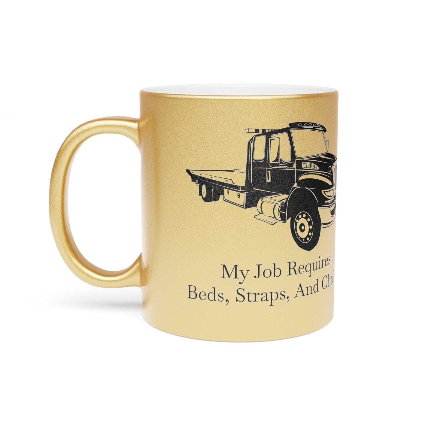 Beds, Straps, And Chains Metallic Coffee Mug