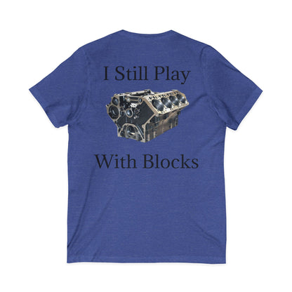 Play With Blocks Unisex Short Sleeve V-Neck Tee
