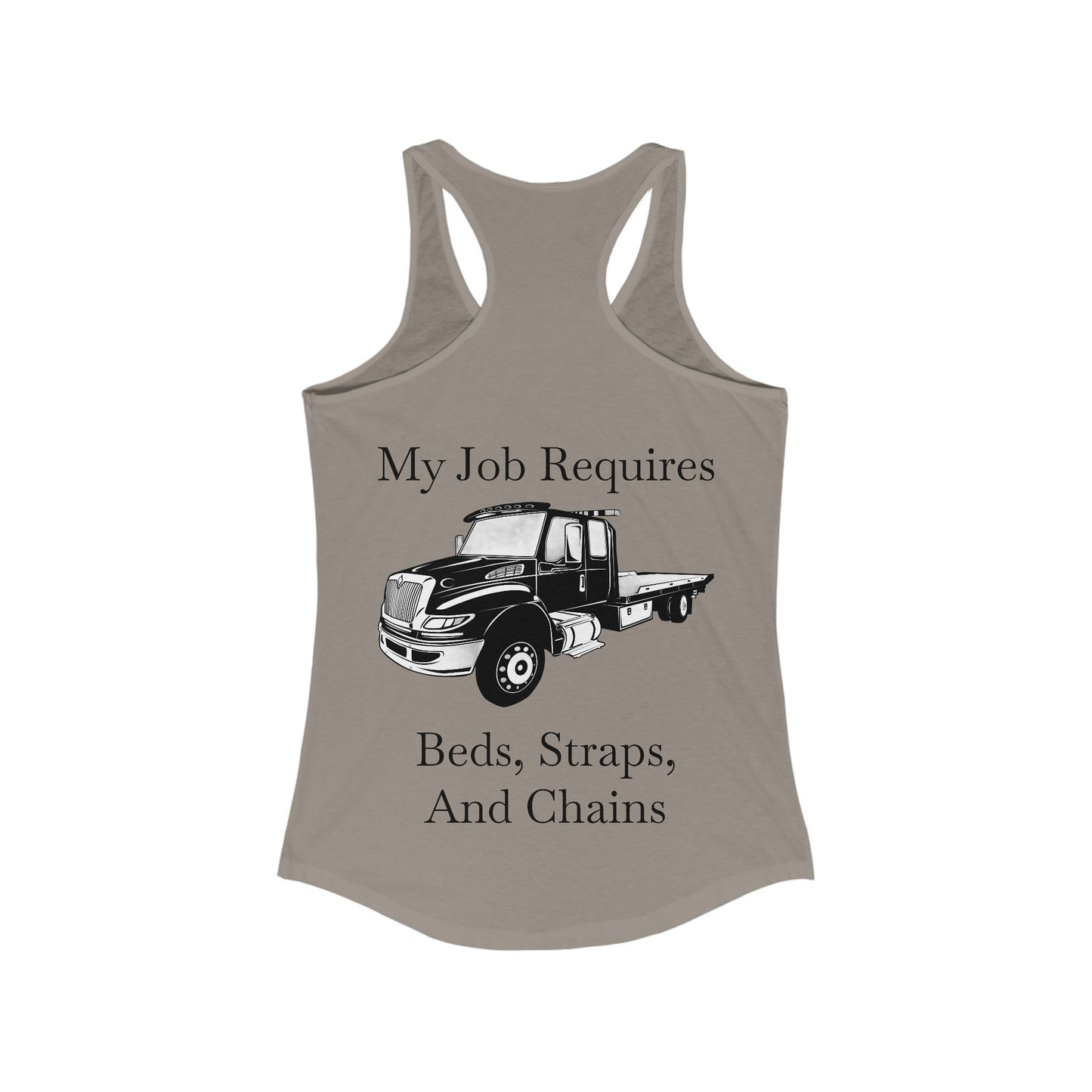 Beds, Straps, And Chains Women's Racerback Tank