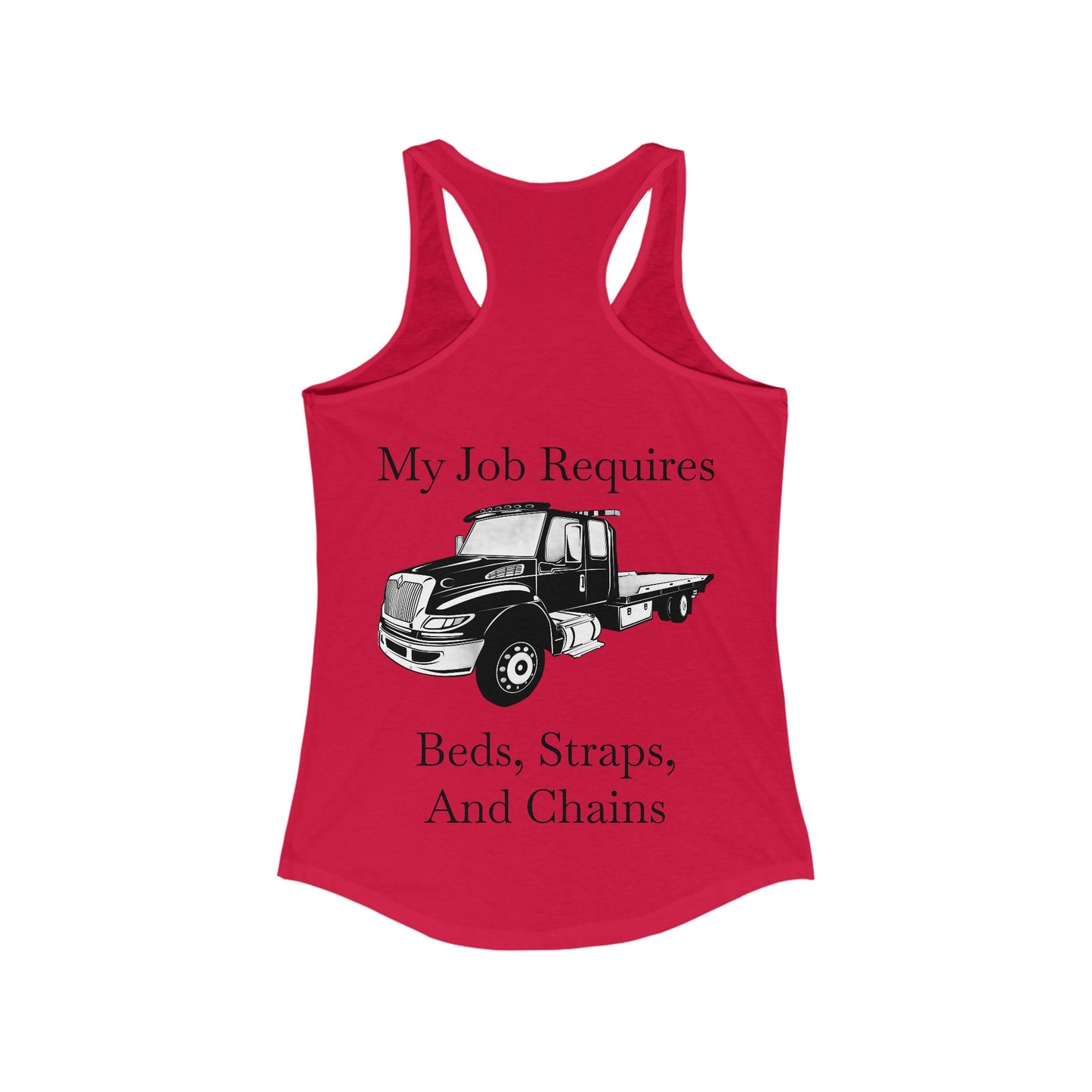 Beds, Straps, And Chains Women's Racerback Tank