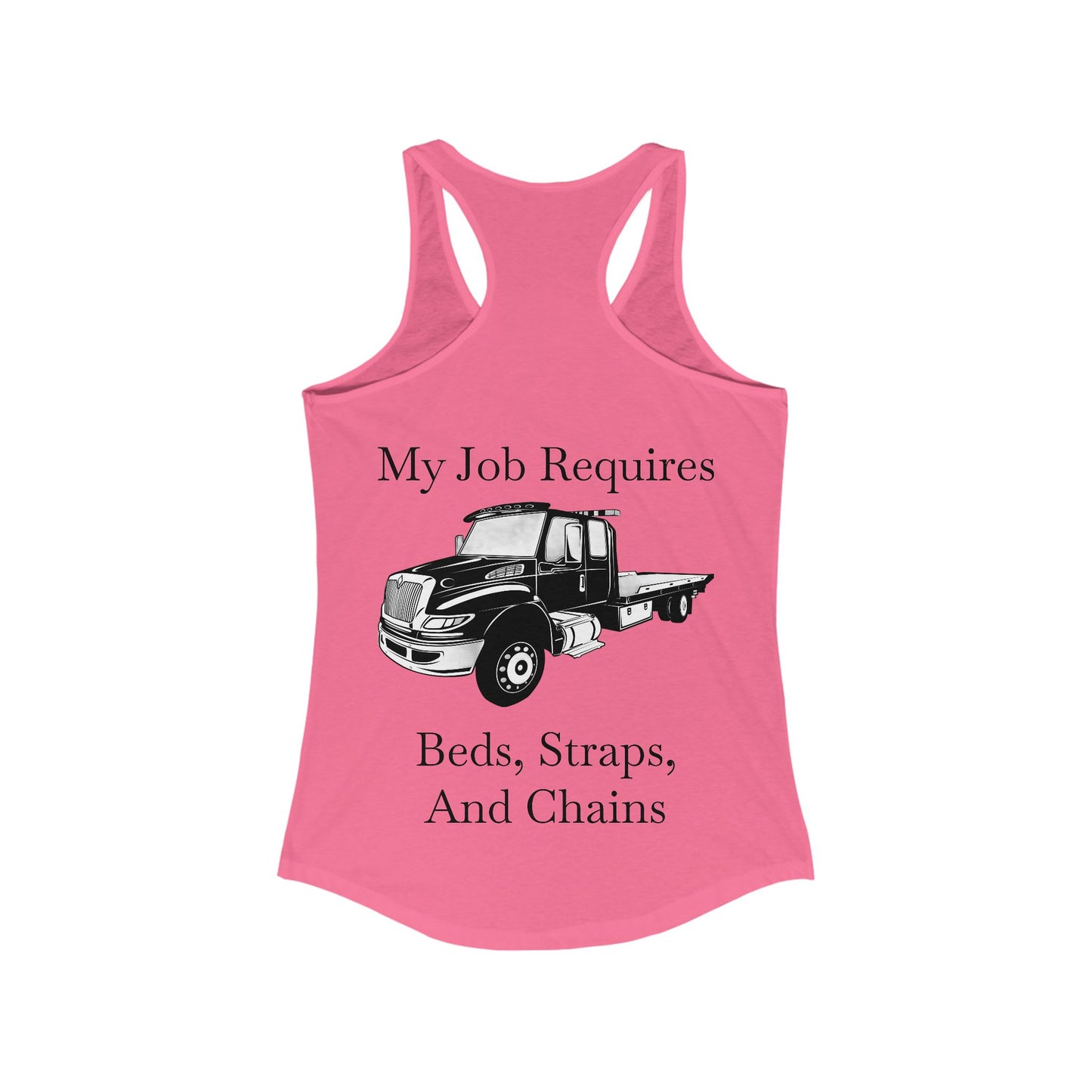 Beds, Straps, And Chains Women's Racerback Tank