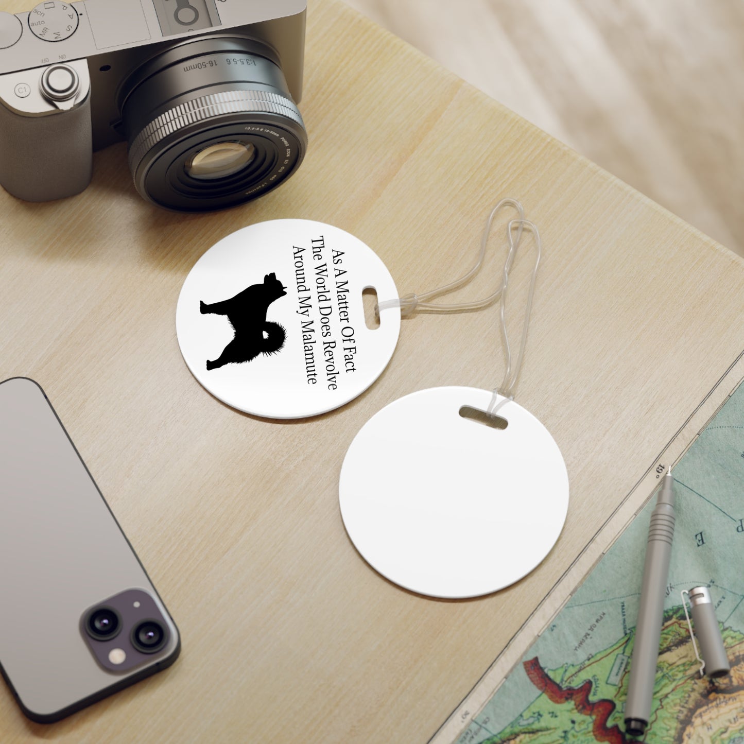 Matter Of Fact Malamute Luggage Tag