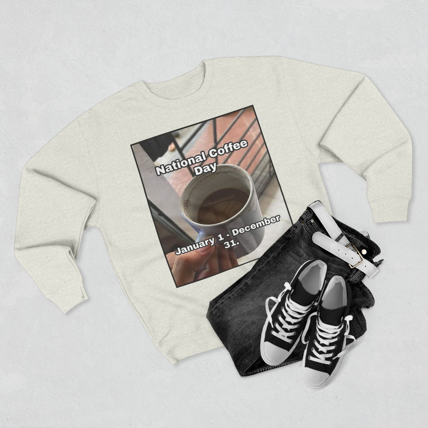 National Coffee Day Unisex Crewneck Sweatshirt