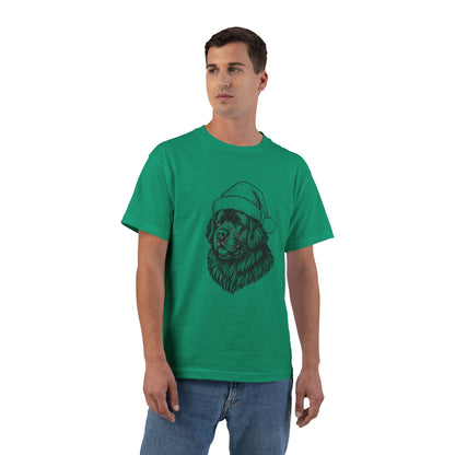 Santa Paws Newfie Men's Short-Sleeve Crewneck Tee