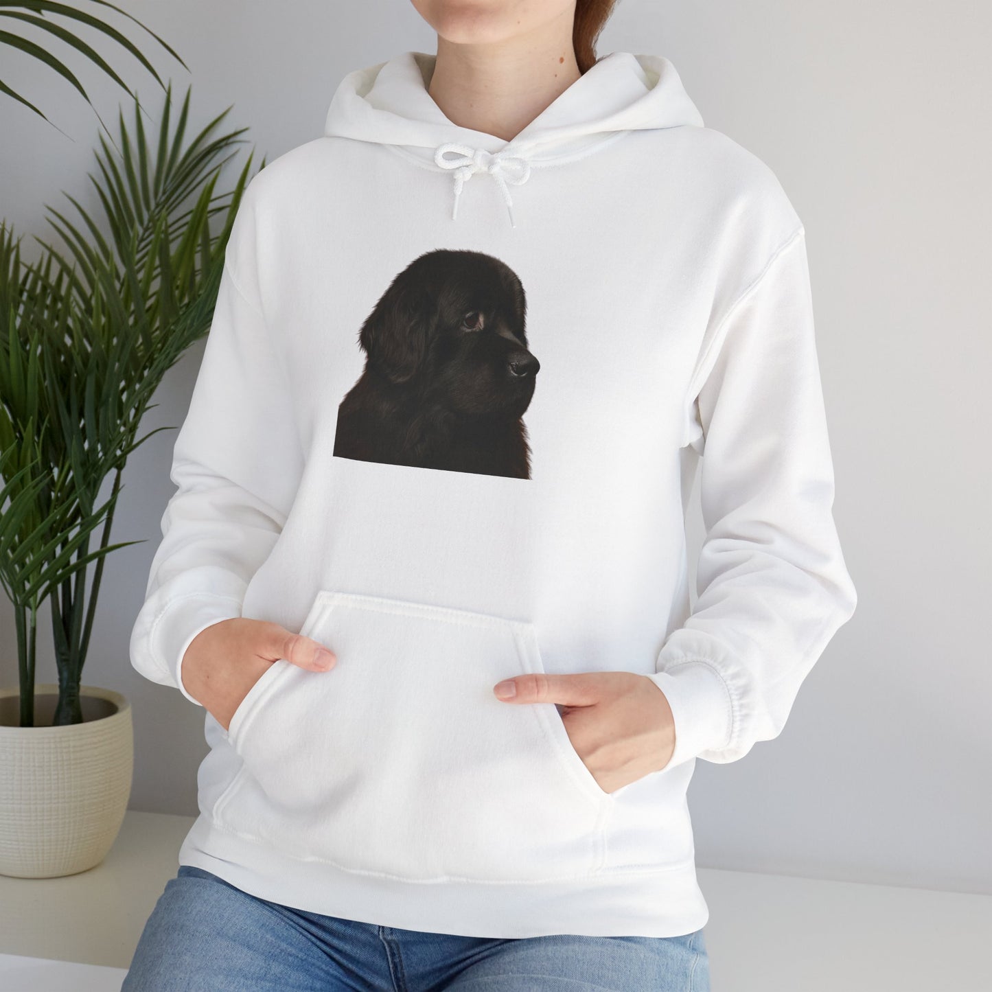 Newfie Head Unisex Hoodie