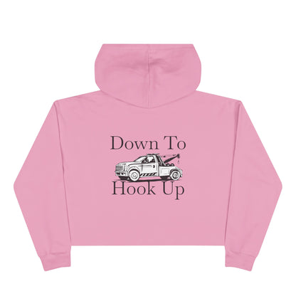 Down To Hook Up Women's Crop Hoodie