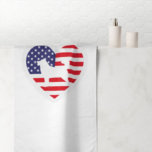 Malamute Flag Mink-Cotton  Beach Towel