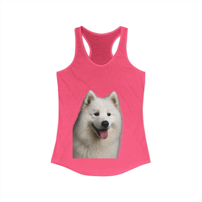 Samoyed Head Women's Racerback Tank