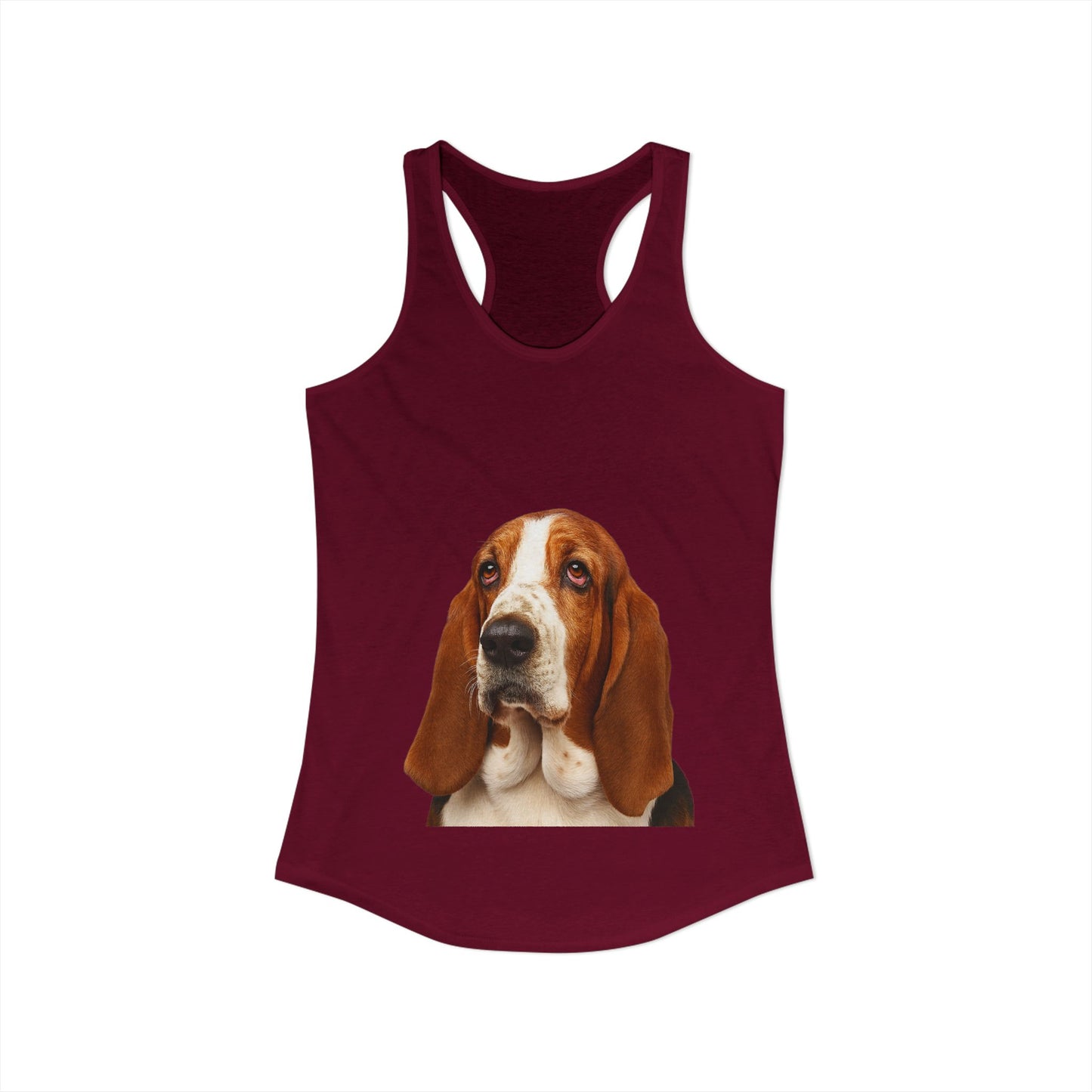 Basset Head Women's Racerback Tank