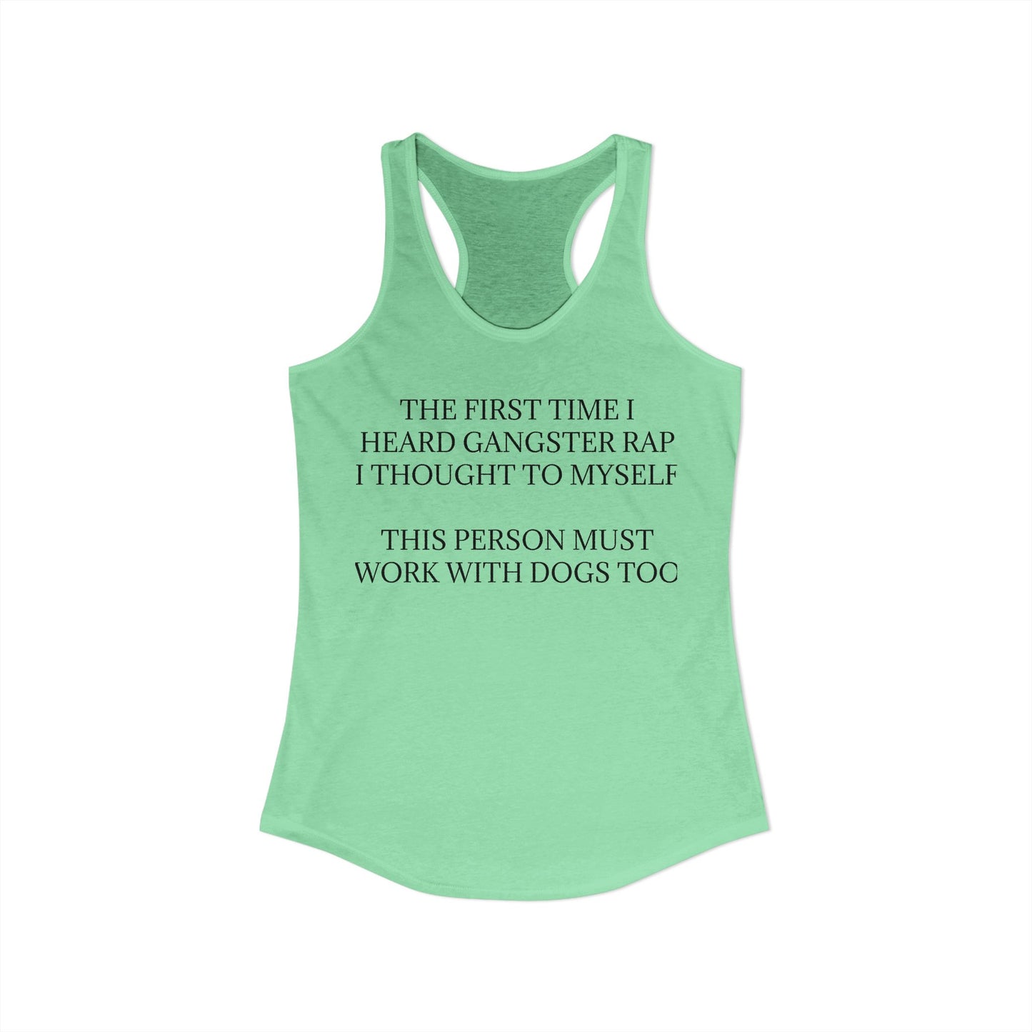 Gangster Rap Women's Racerback Tank