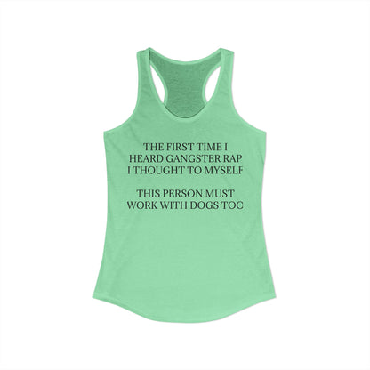 Gangster Rap Women's Racerback Tank