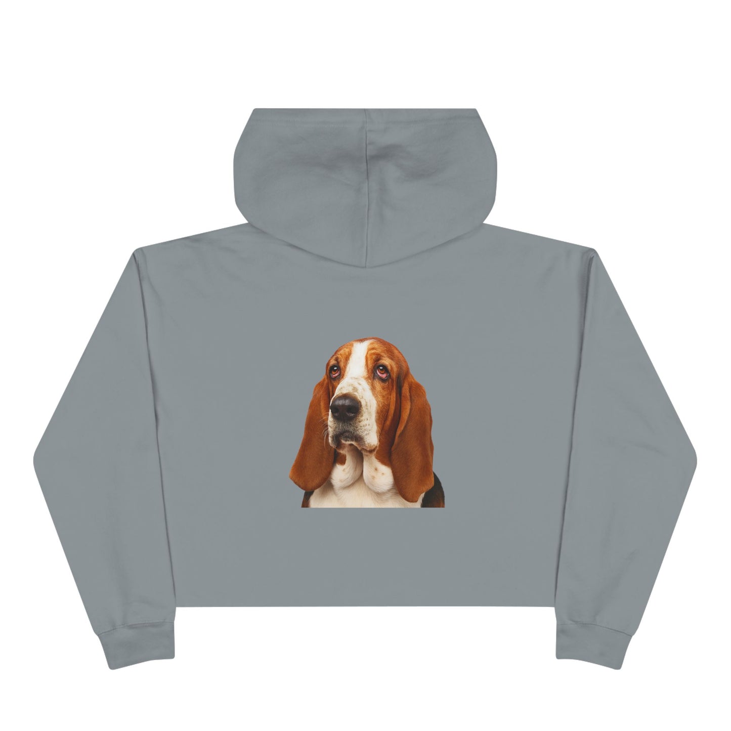 Basset Head Women's Crop Hoodie