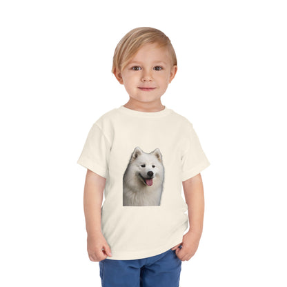 Samoyed Head Toddler Unisex Short Sleeve Crewneck Tee