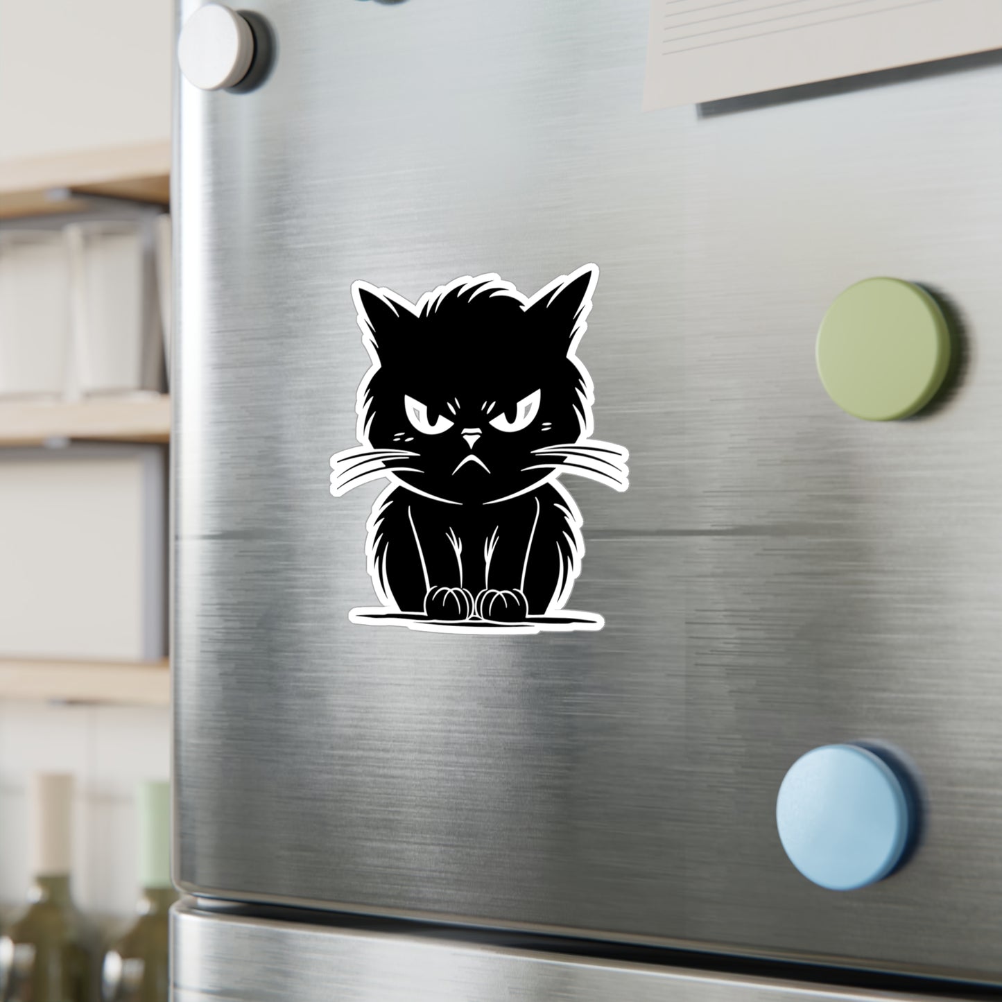 Angry Cat Vinyl Decal