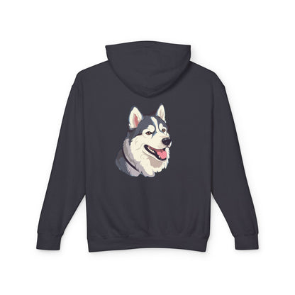 Malamute Head Unisex Lightweight Hoodie