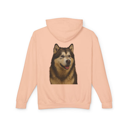 Malamute Head Unisex Lightweight Hoodie