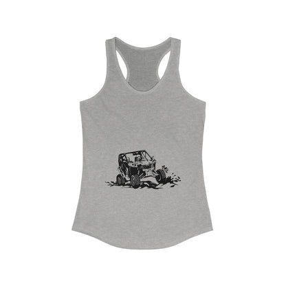 Slingin' Mud Side By Side Women's Racerback Tank