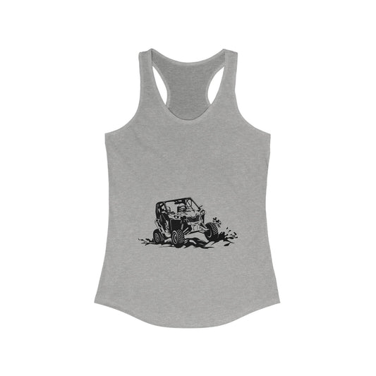 Slingin' Mud Side By Side Women's Racerback Tank