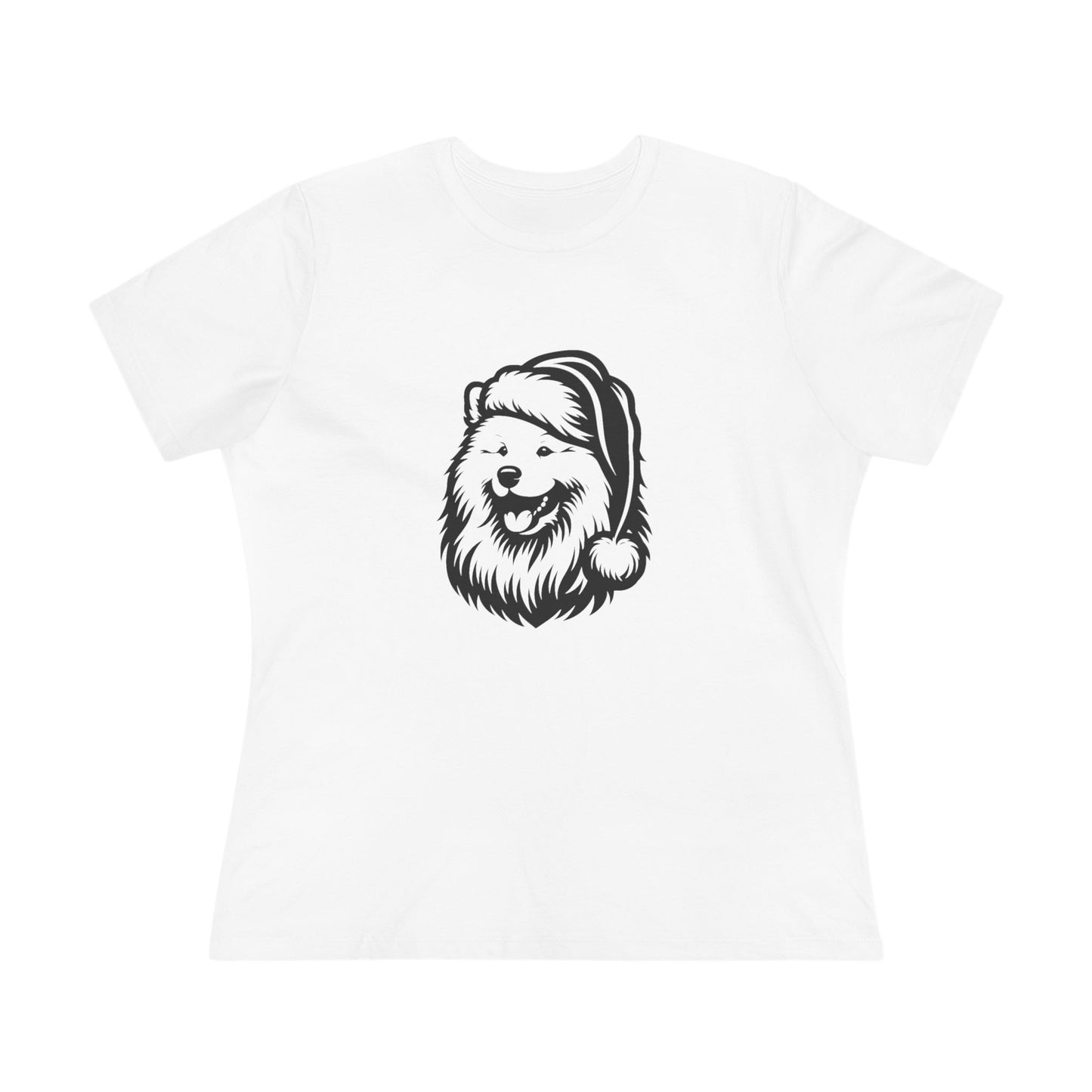 Santa Paws Samoyed Women's Short Sleeve Crewneck Tee
