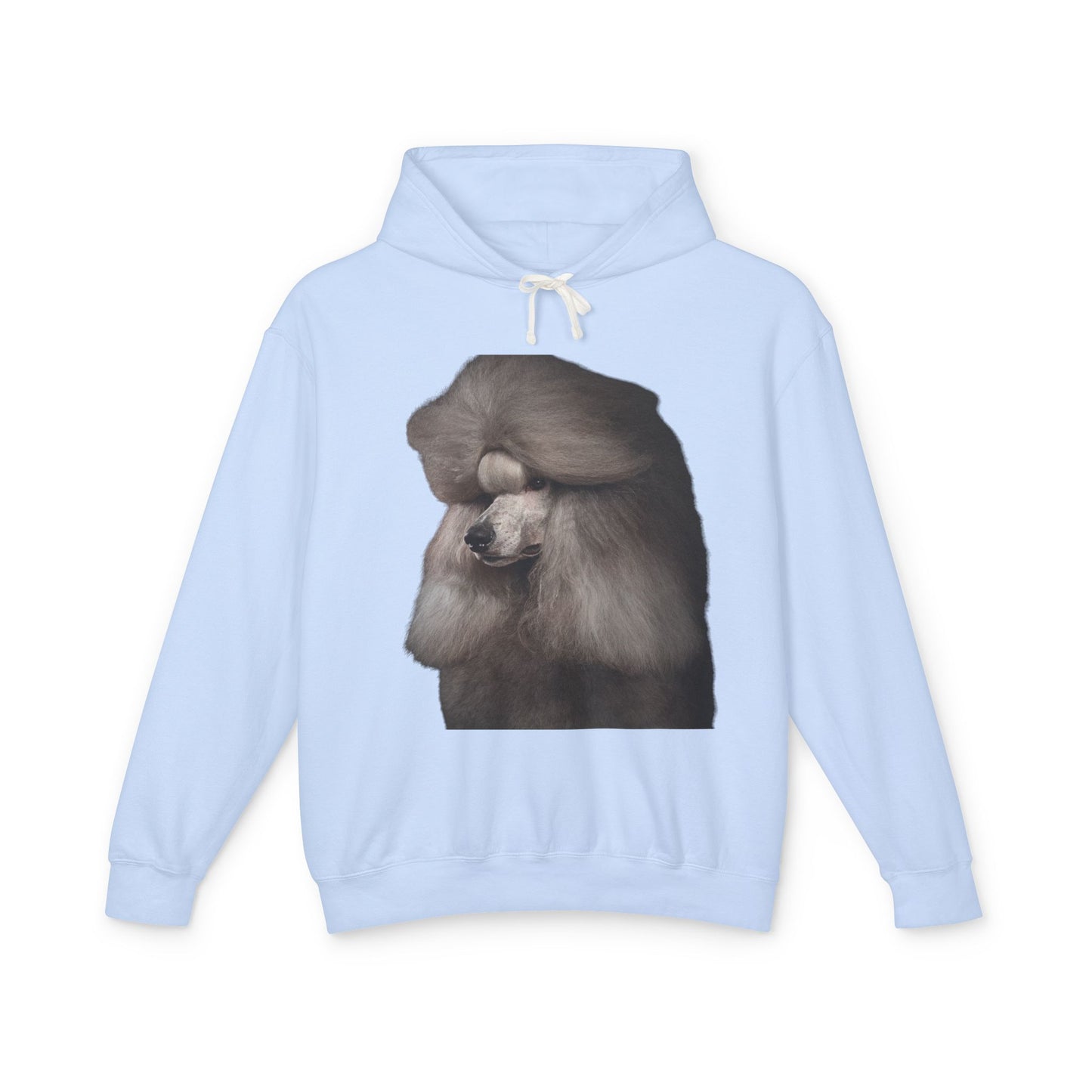 Poodle Head Unisex Lightweight Hoodie