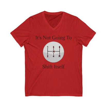 Shift Itself Unisex Short Sleeve V-Neck Tee