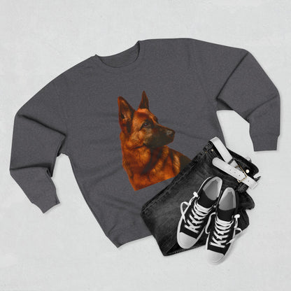 German Shepherd Head Unisex Crewneck Sweatshirt