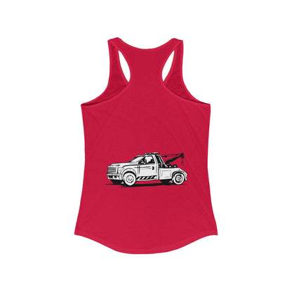 Wheel Lift Tow Truck Women's Racerback Tank