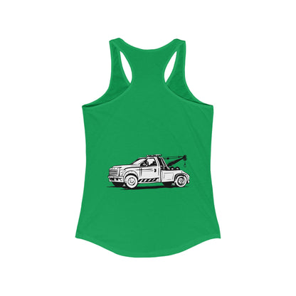 Wheel Lift Tow Truck Women's Racerback Tank