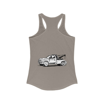 Wheel Lift Tow Truck Women's Racerback Tank