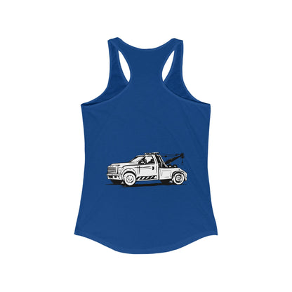 Wheel Lift Tow Truck Women's Racerback Tank