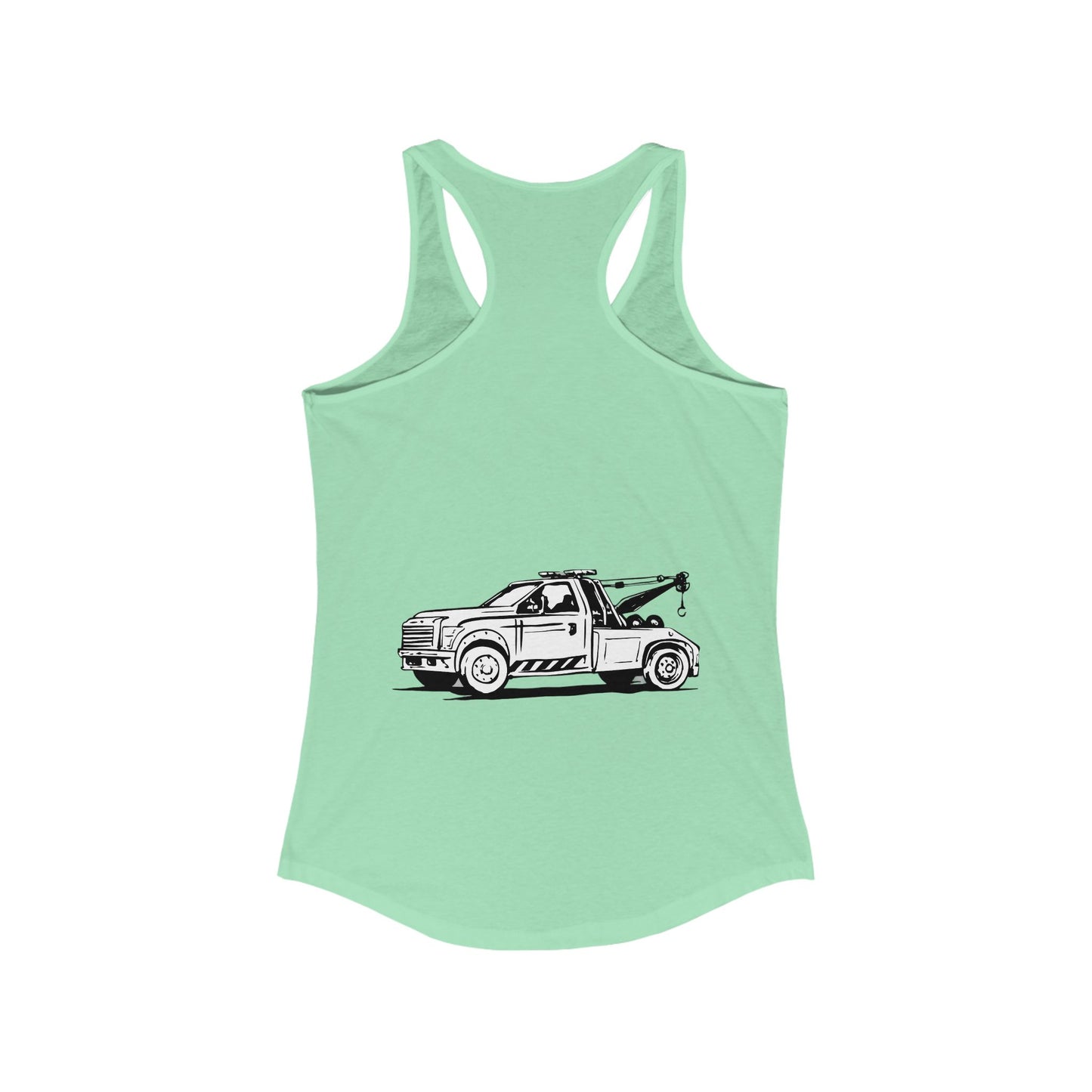 Wheel Lift Tow Truck Women's Racerback Tank