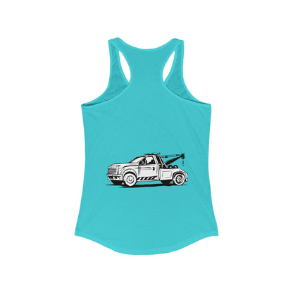 Wheel Lift Tow Truck Women's Racerback Tank