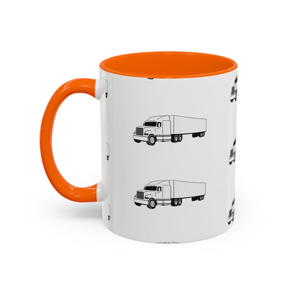 Semi Truck 2-Tone Coffee Mug