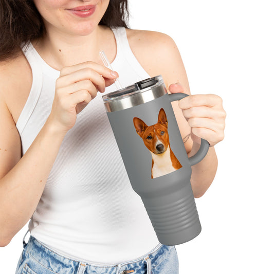 Basenji Head Insulated Travel Mug