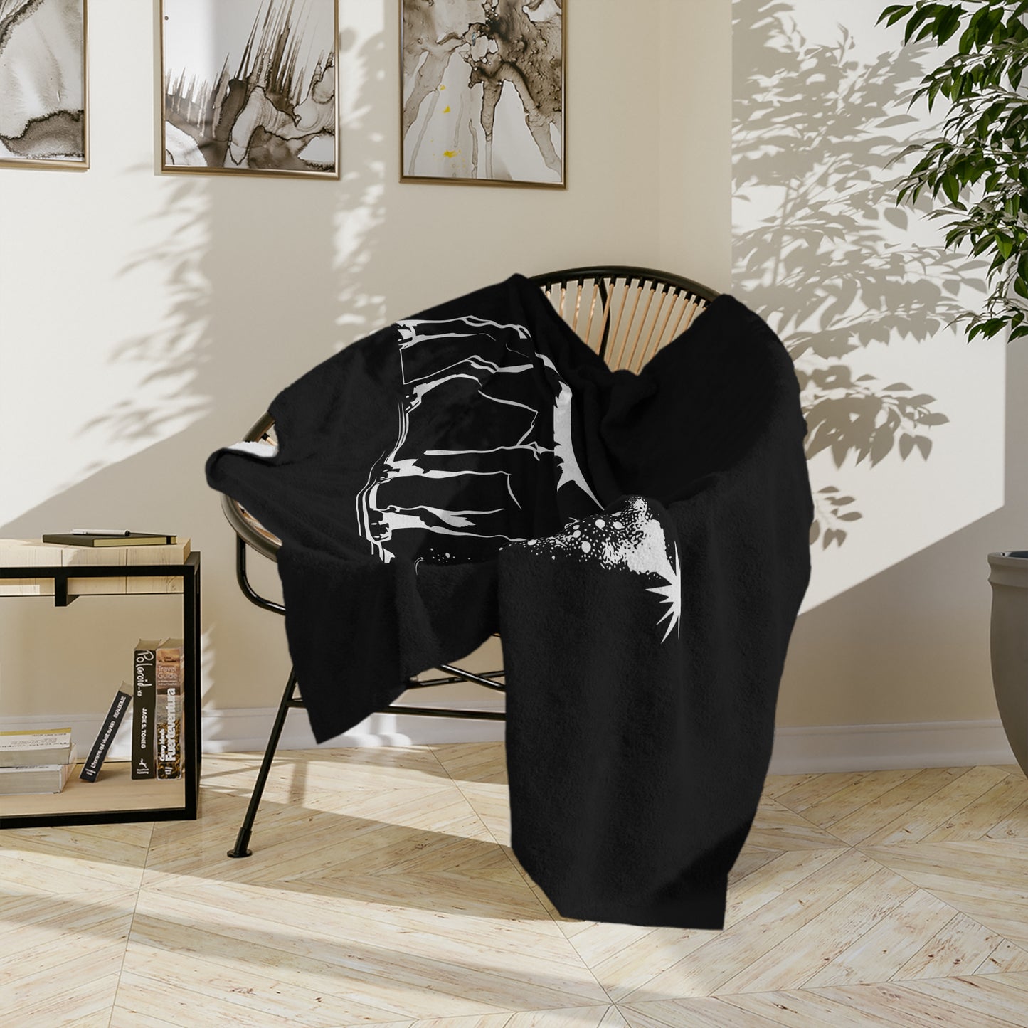 Doberman Christmas Tree Velveteen Microfiber Blanket