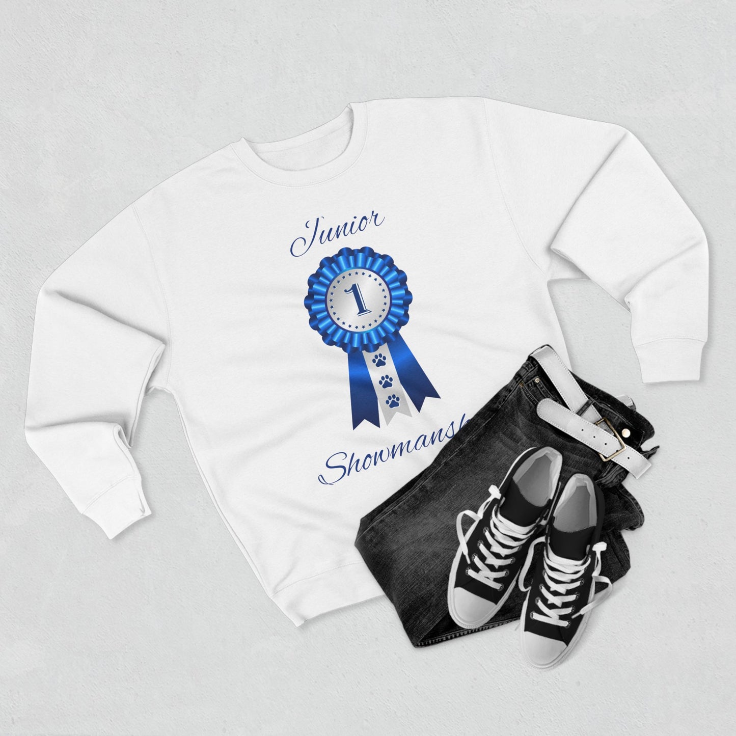 Junior Showmanship Unisex Crewneck Sweatshirt