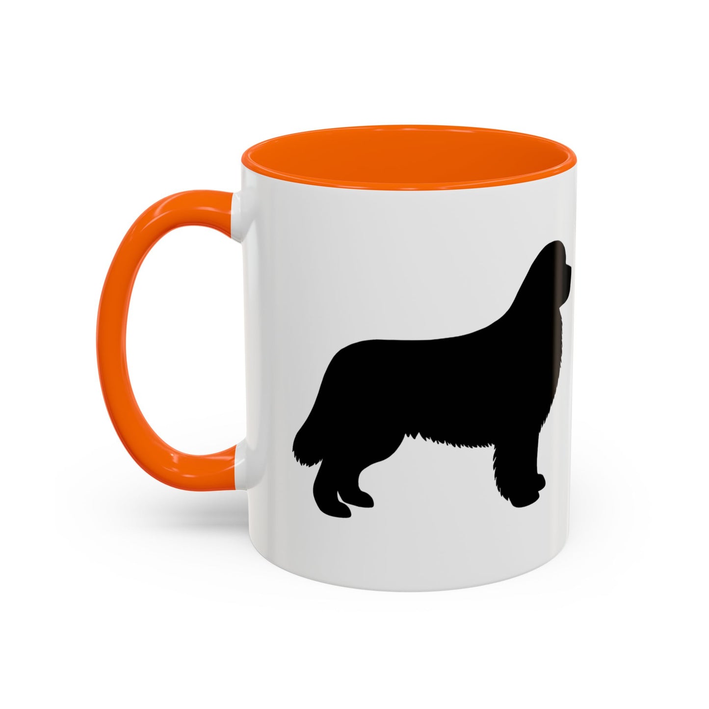 Newfie Silhouette 2-Tone Coffee Mug